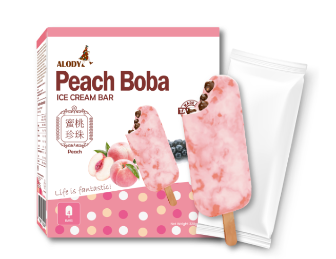 ALODY Peach Boba Ice cream bar 5