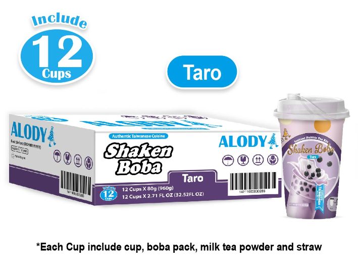 Instant milk tea kit Shaken Boba/ Taro 3
