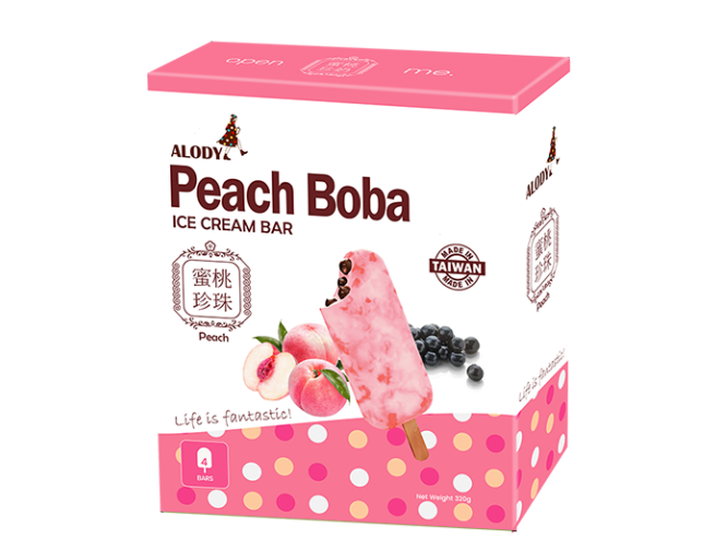 ALODY Peach Boba Ice cream bar 1