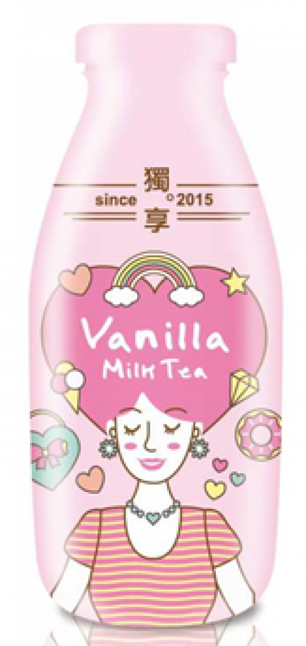Milk Tea in Glass Bottle - Vanilla Flavor